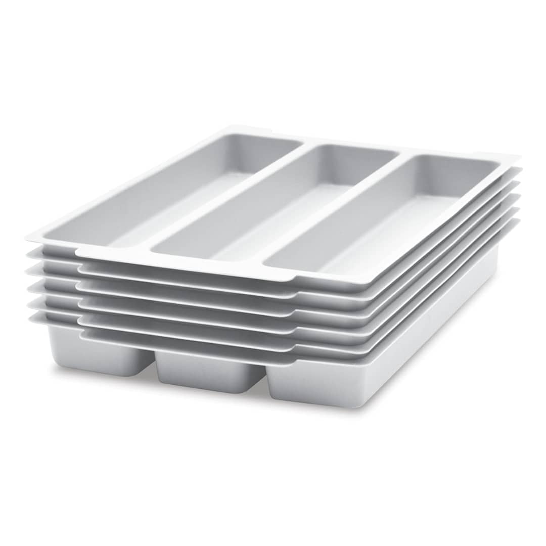 Open in modal - Gratnells Trays and Accessories - Tray Insert, 3 Compartments, Pkg of 6