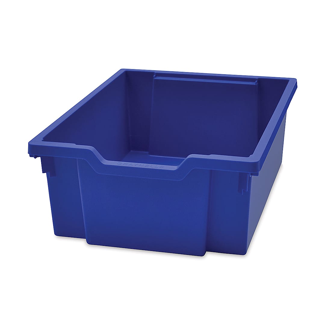 Open in modal - Gratnells Trays and Accessories - Deep Trays F2, Pkg of 6, Royal Blue