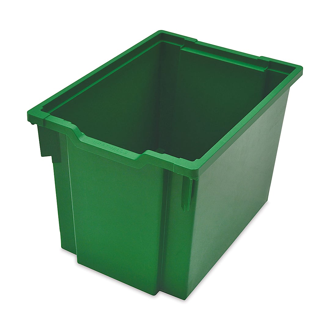 Open in modal - Gratnells Trays and Accessories - Jumbo Trays F3, Pkg of 6, Grass Green