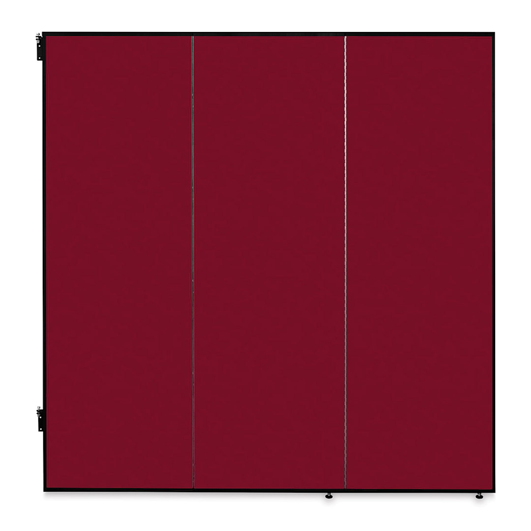 Open in modal - Screenflex Study Carrel - 3 Panel, Red