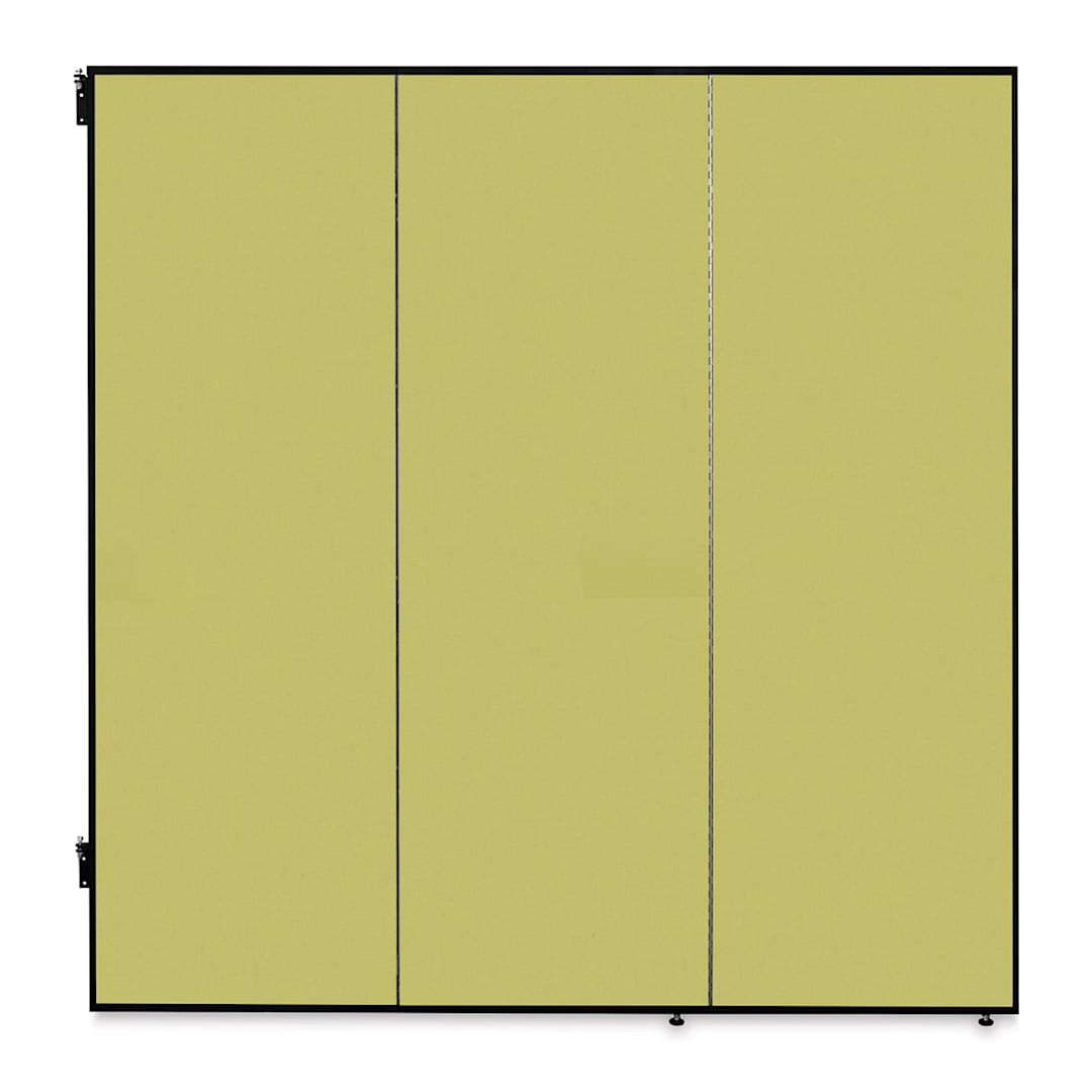 Open in modal - Screenflex Study Carrel - 3 Panel, Yellow