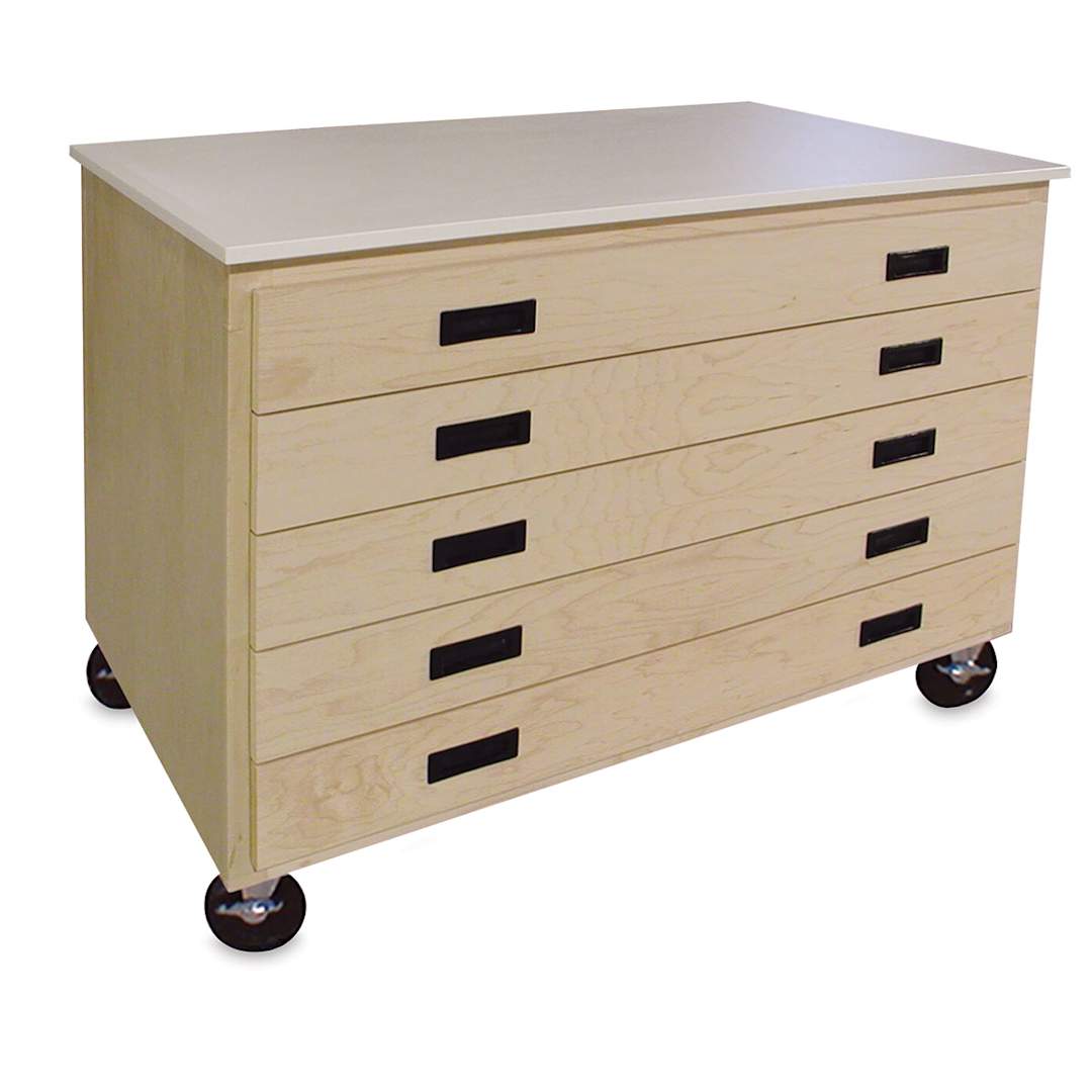 Open in modal - Mobile Paper Storage Cart  Left Front Angle