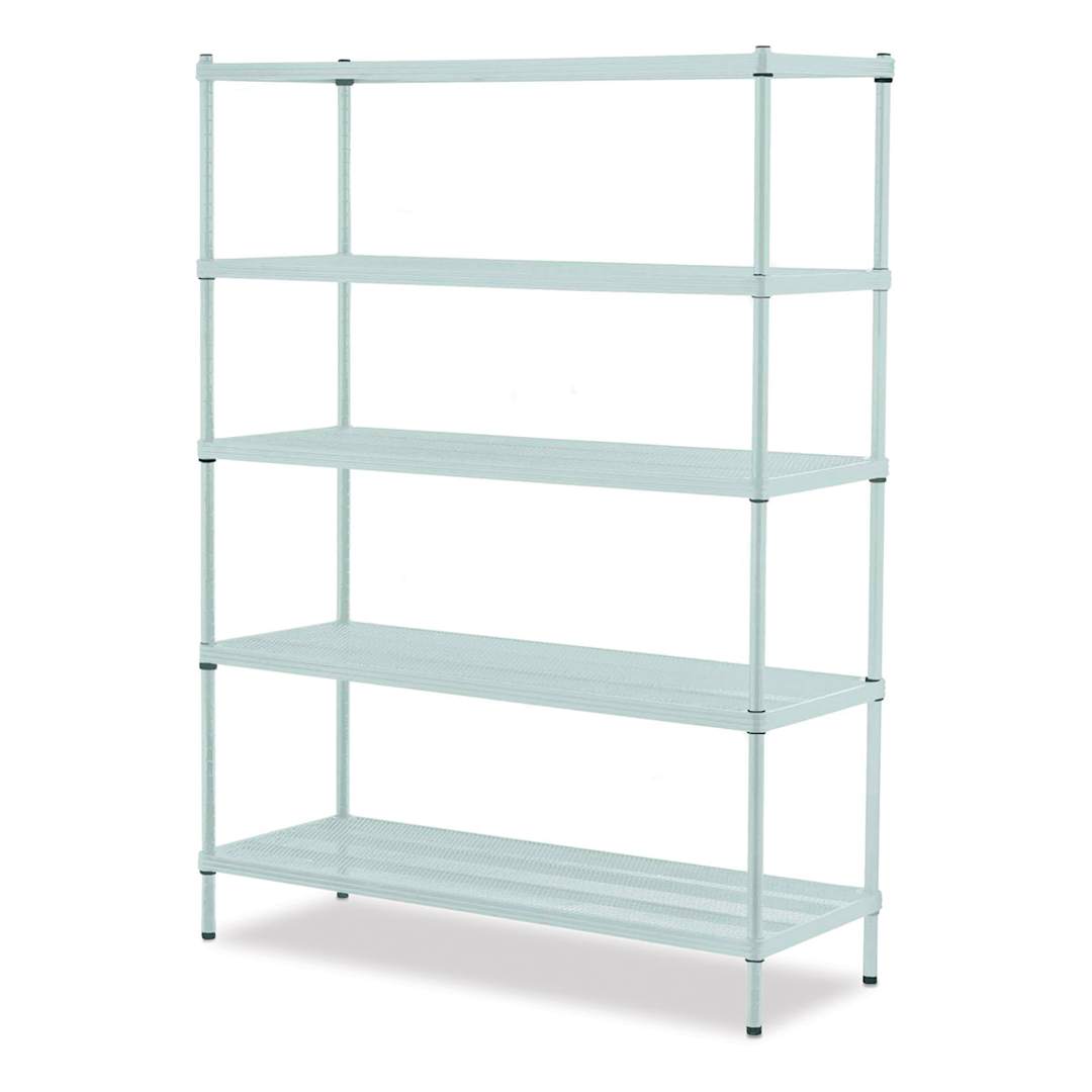 Open in modal - Design Ideas MeshWorks Shelving Units - Sage, 5-Tier