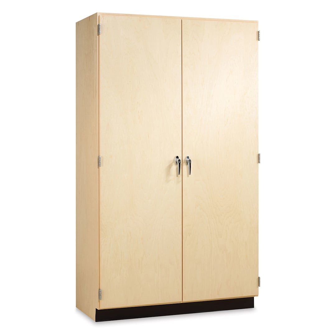Open in modal - Diversified Spaces Drafting Supply Cabinet - Left angle view of closed 48" wide cabinet