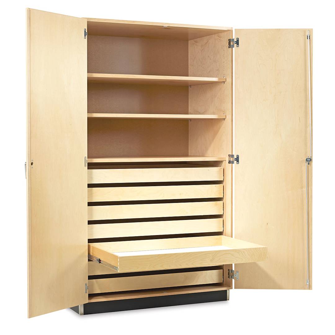 Open in modal - Diversified Spaces Paper Storage Cabinet - Maple (Open Cabinets)