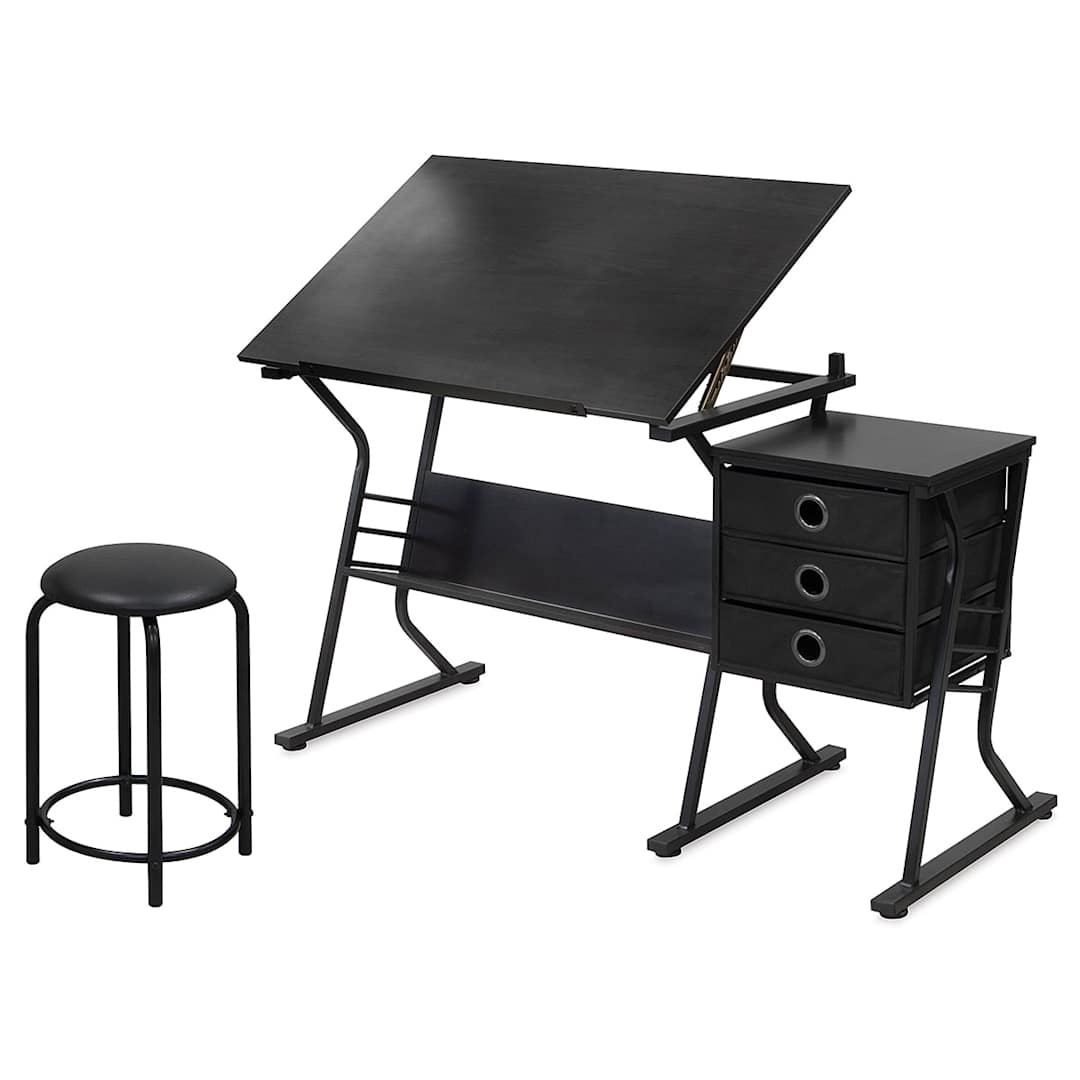 Open in modal - Studio Designs Eclipse Table and Stool Set, table top raised