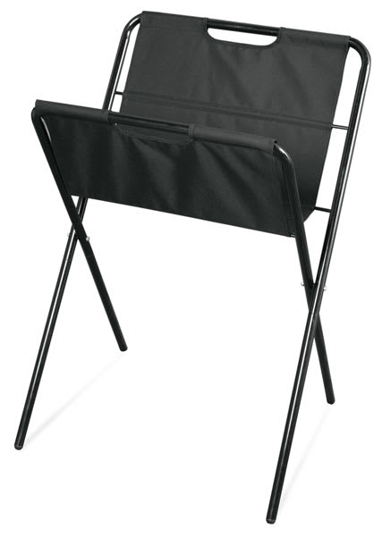 Open in modal - Richeson Black Canvas Print Racks - Right angled view of Medium Print Rack