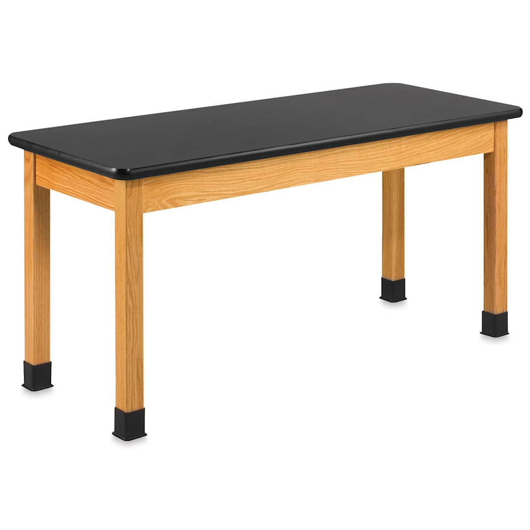Open in modal - Diversified Spaces Plain Apron Table - Epoxy Resin Top, 24" x 60"