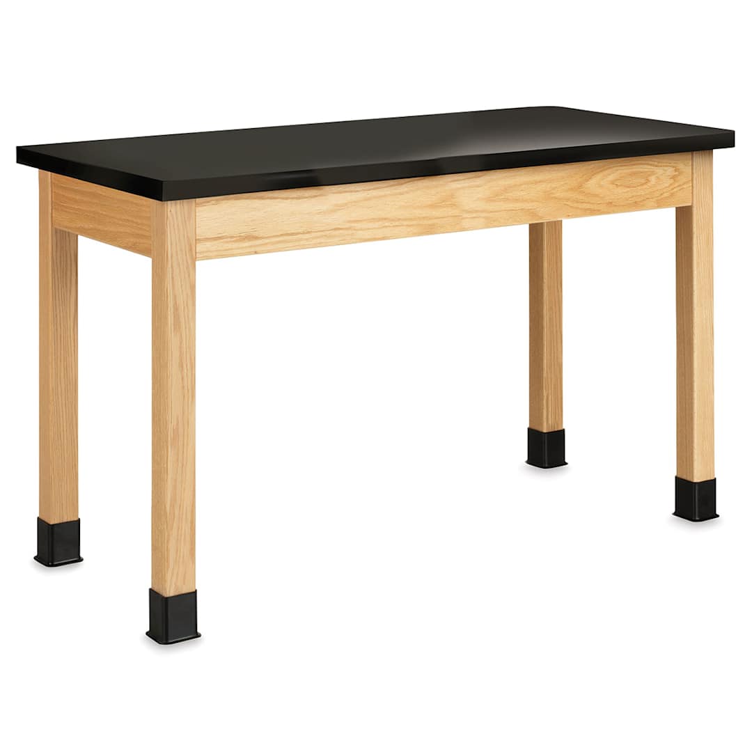 Open in modal - Diversified Spaces Plain Apron Table- Black Phenolic Top, 24" x 60"
