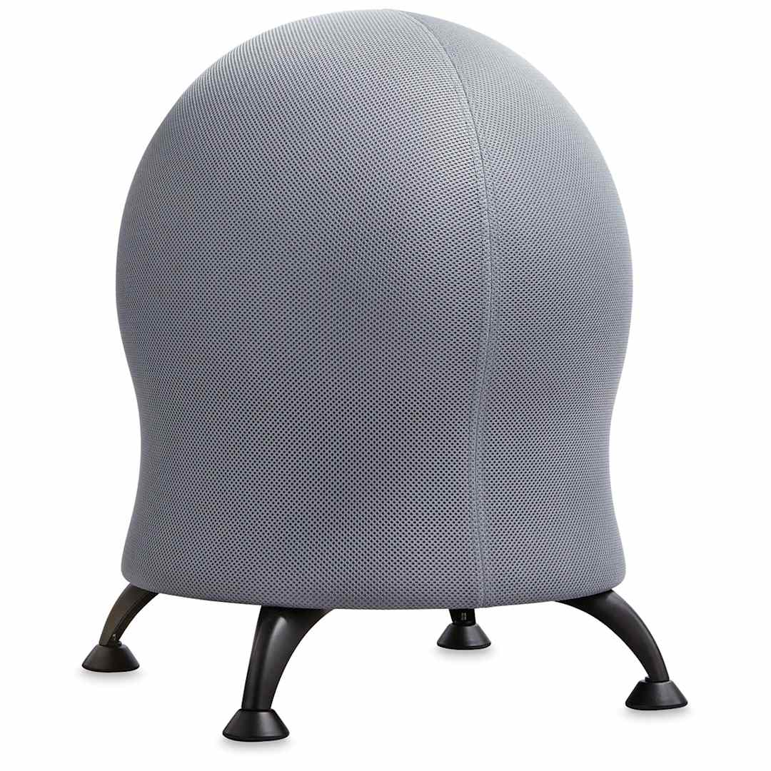 Open in modal - Safco Zenergy Ball Chairs - Front view of Gray Chair