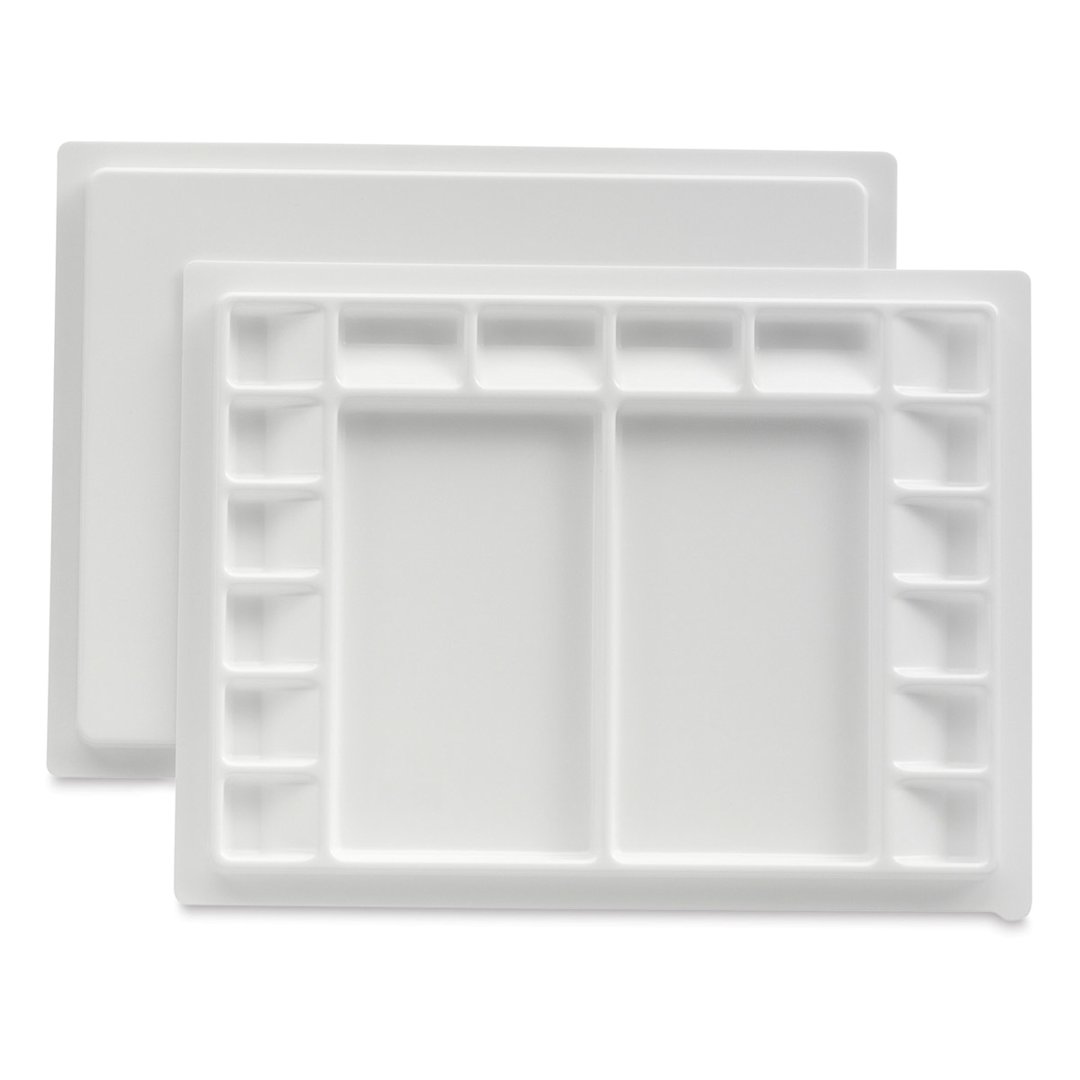 Open in modal - Sienna Watercolor Palettes - Large Palette shown open with Lid