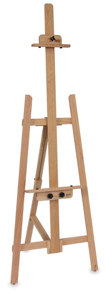 Open in modal - Autry A-Frame Easel - Angled view of set up easel