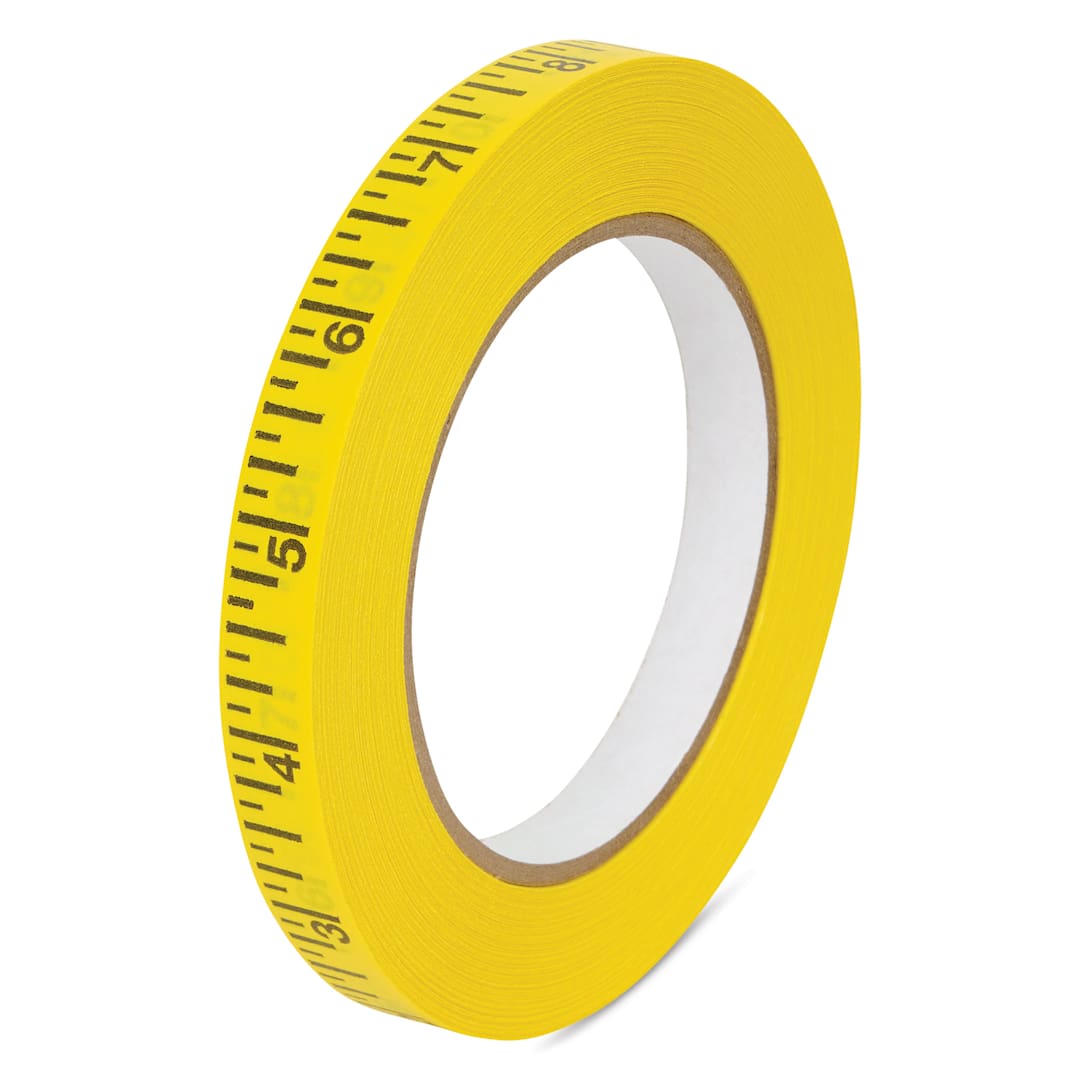 Open in modal - Blick Repositionable Ruler Tape, sideways showing measurements