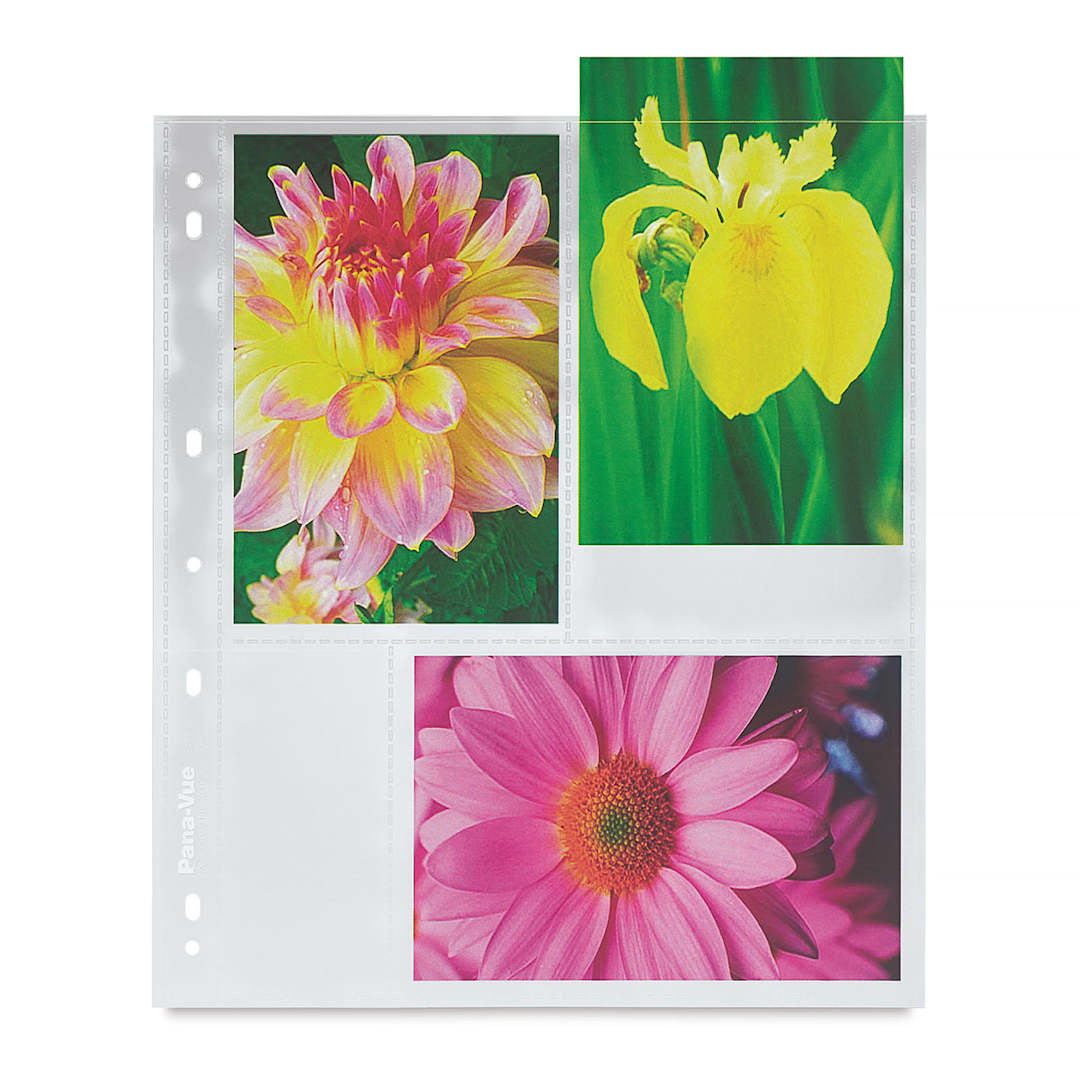 Open in modal - Pana-Vue Archival Pages - Sleeve holding six 4" x 6" prints shown