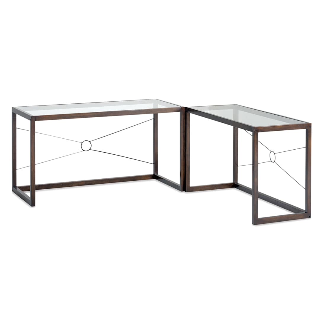 Open in modal - Studio Designs Newell Desk - two shown together at right angles
