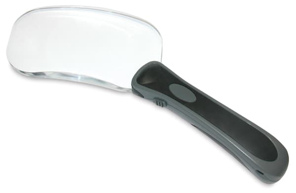 Open in modal - Carson RimFree LED Magnifiers - Top view of Rectangular RimFree Magnifier
