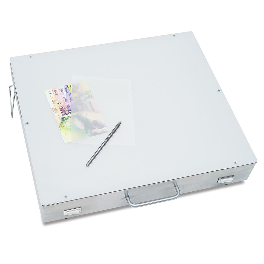 Open in modal - Gagne Porta-Trace LED Light Box - 16" x 18", 18 LED Modules, Stainless Steel Frame