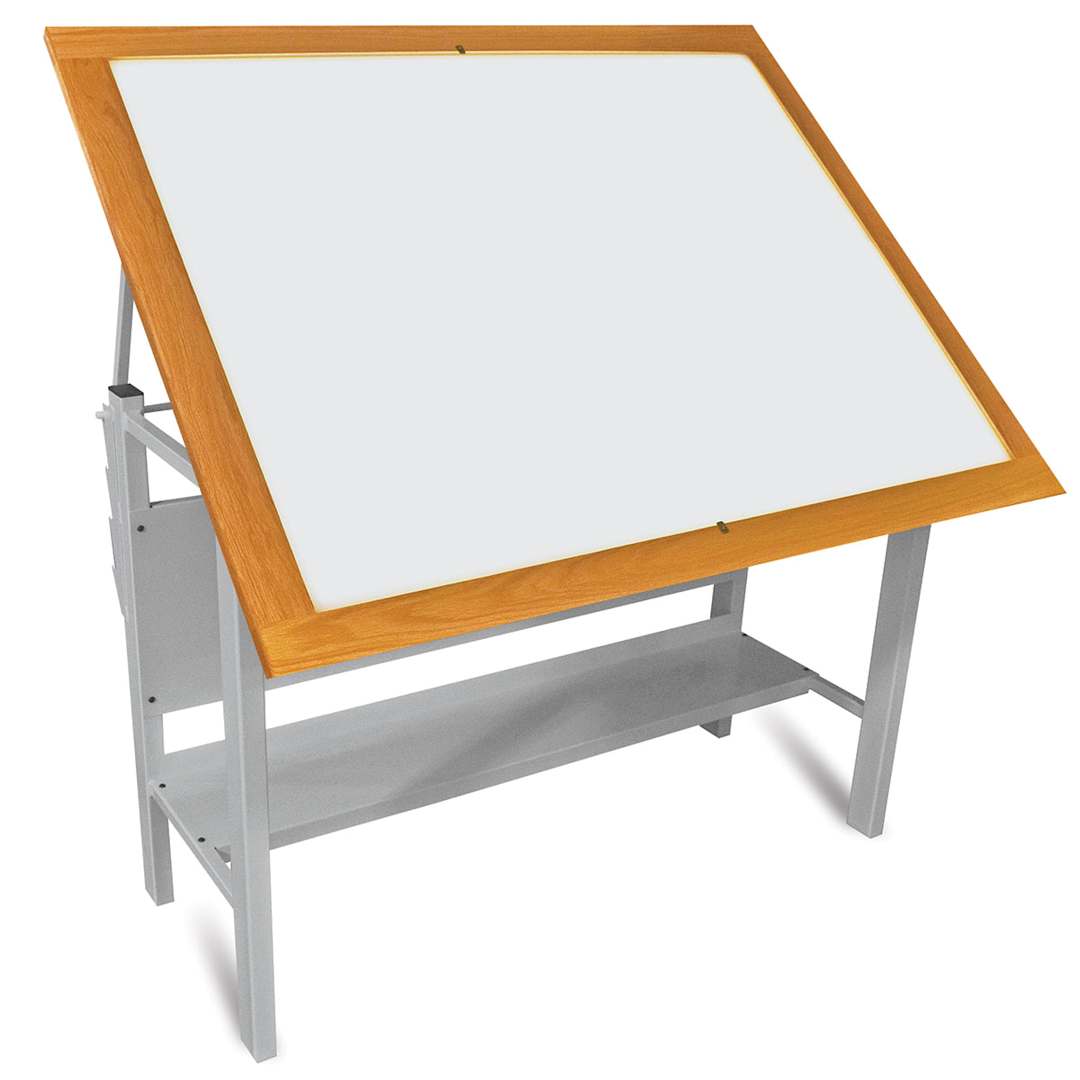 Open in modal - Gagne Porta-Trace LED Light Table - Angled view of Table with work surface tilted