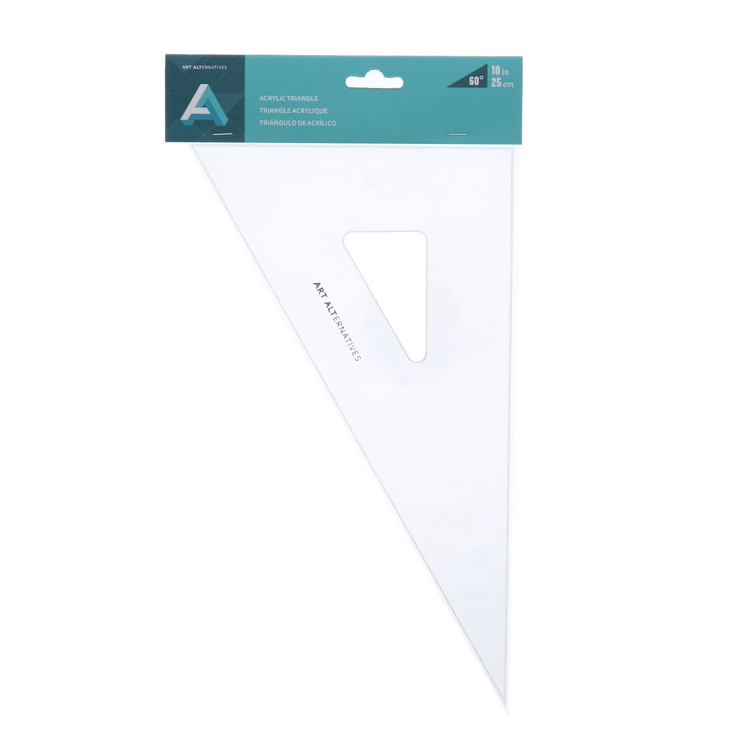 Open in modal - Blick Art Alternatives Plastic Triangle - 10", 30-60 Degree