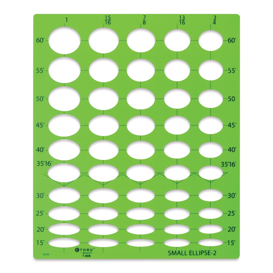 Open in modal - Westcott Ellipse Template - #2 Small