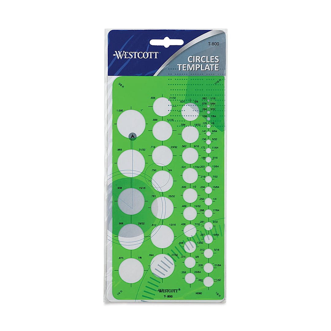 Open in modal - Westcott Circle Template - Small, 1/16" to 1"