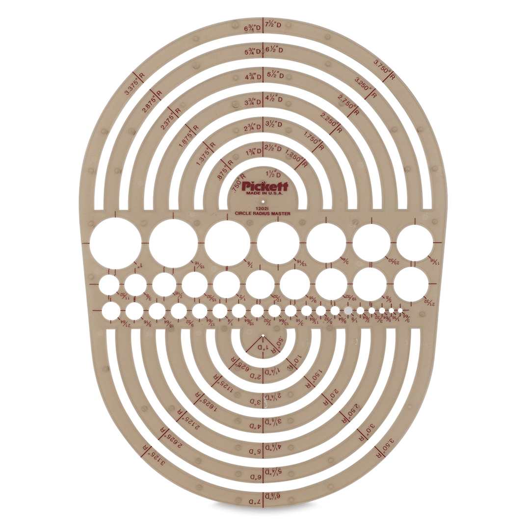 Open in modal - Chartpak Circle Radius Master Template