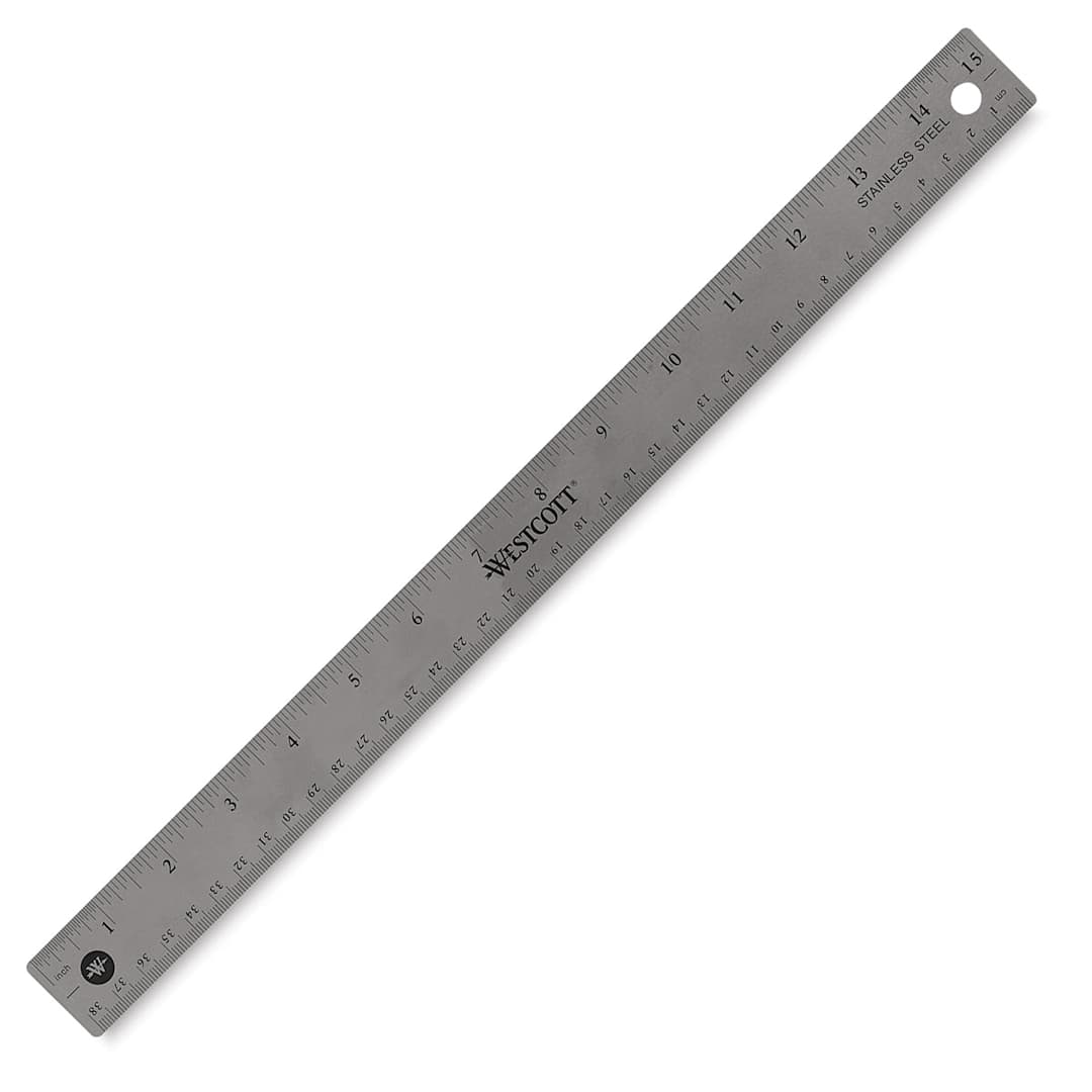 Open in modal - Westcott Flexible Stainless Steel Ruler - 15", Flexible