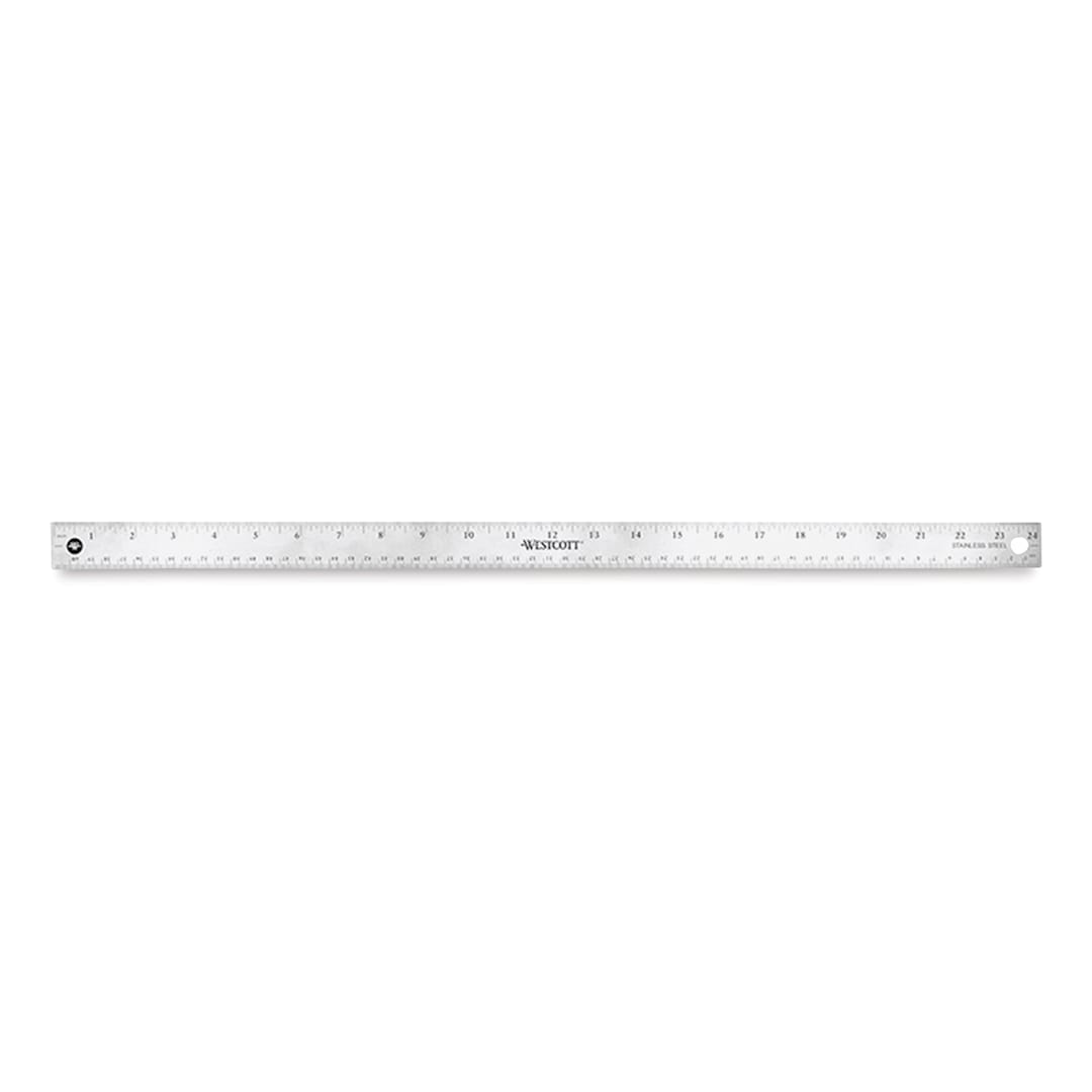 Open in modal - Westcott Flexible Stainless Steel Ruler - 24", Flexible