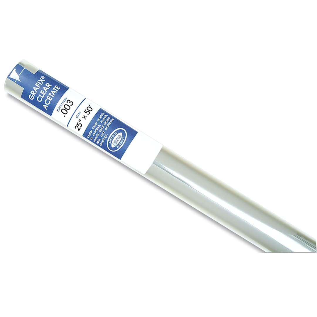 Open in modal - Grafix Clear Acetate - 25" x 50 ft x .003", Roll