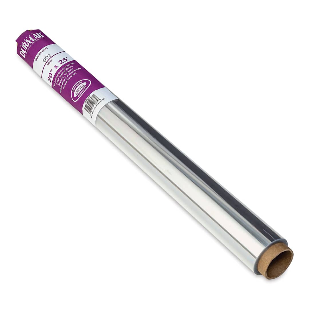 Open in modal - Grafix Dura-Lar Clear Acetate Alternative - 20" x 25 ft x .003", Overlay Roll