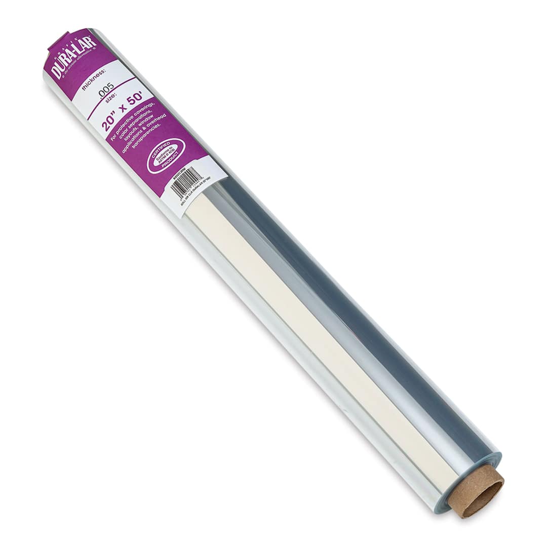 Open in modal - Grafix Dura-Lar Clear Acetate Alternative - 20" x 50 ft, .005", Roll