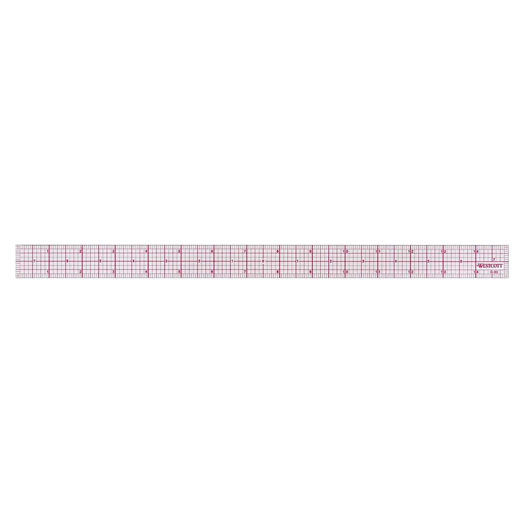 Open in modal - Graph Beveled Edge Rulers 1" x 15" - Peggable