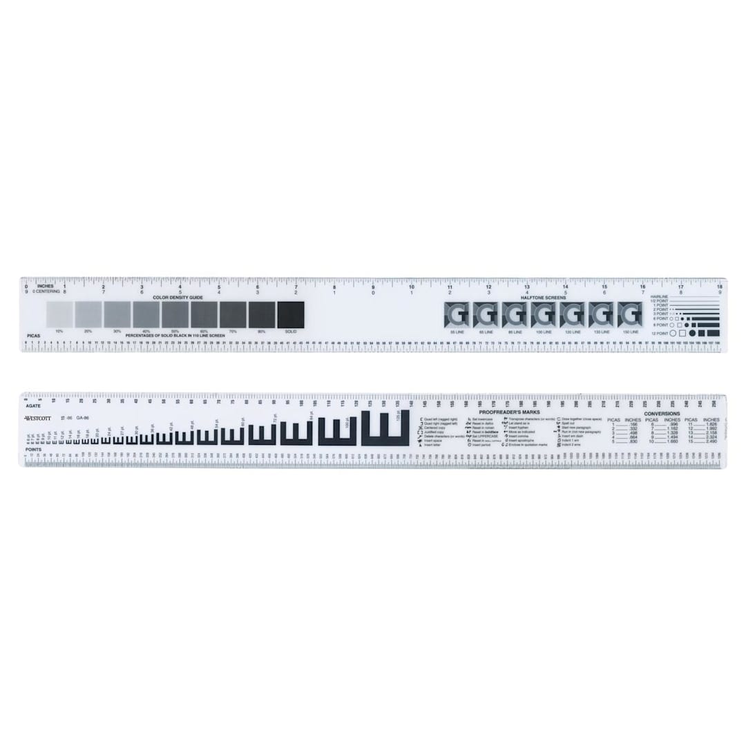 Open in modal - Graphic Arts Ruler 2" x 18" - Peggable