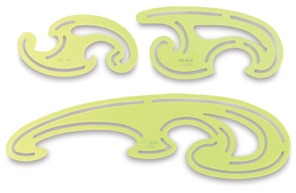 Open in modal - Set of 3 French Curves