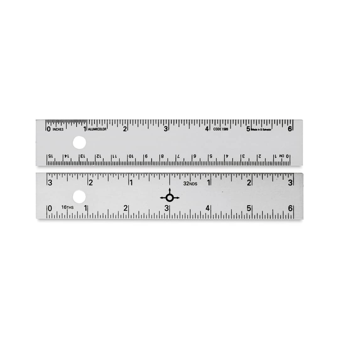 Open in modal - Alumicolor Standard Straight Edge - 6", Silver