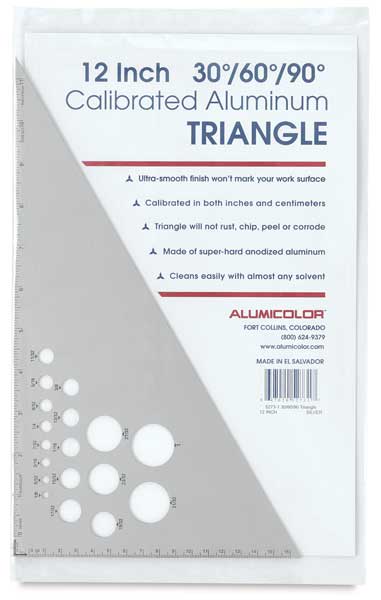 Open in modal - Aluminum Triangles 12" Front view of Package