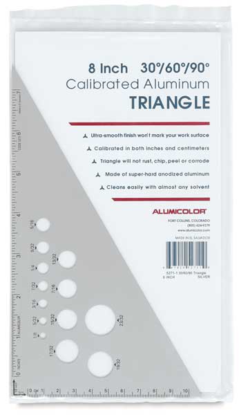 Open in modal - Aluminum Triangles 8" Front View of Package