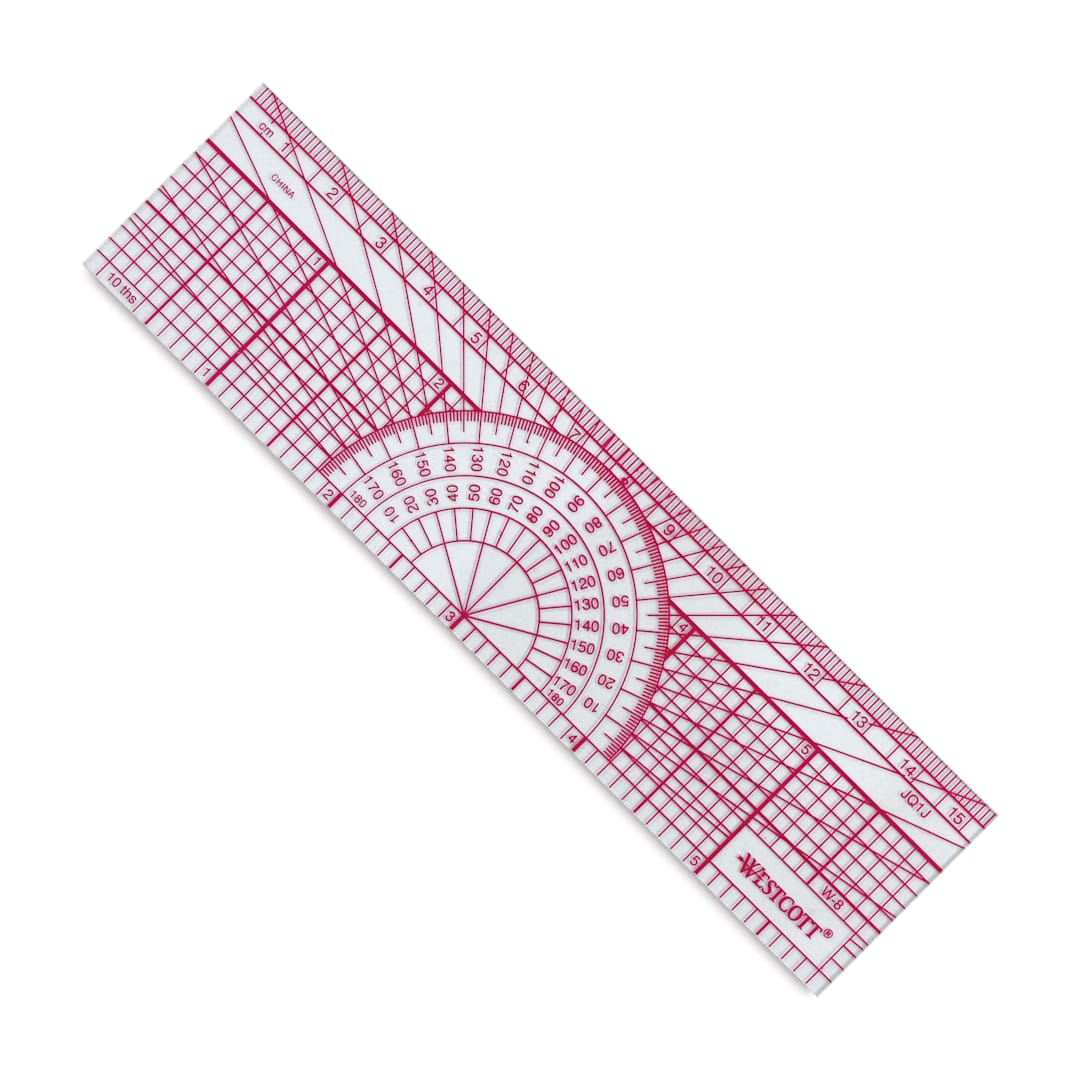 Open in modal - Westcott Protractor Ruler - Engineer version