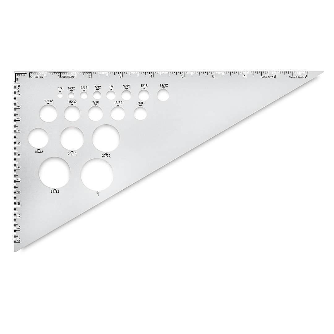 Open in modal - Ludwig Precision Aluminum Triangle - 10", 30-60-90 Degree