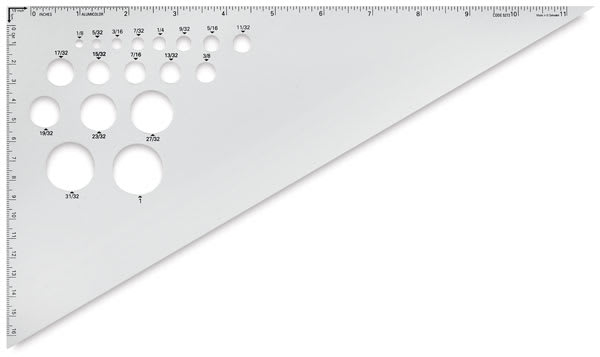 Open in modal - Aluminum Triangle - Top View of 12" Triangle