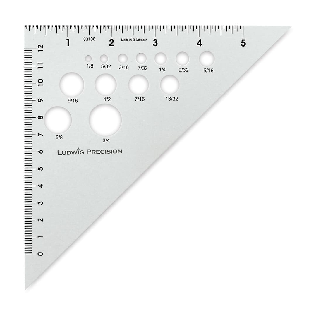 Open in modal - Ludwig Precision Aluminum Triangle - 6", 45-90 Degree