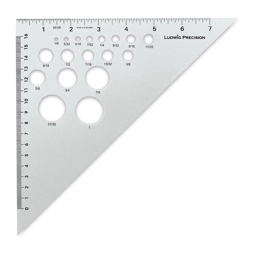 Open in modal - Ludwig Precision Aluminum Triangle - 8", 45-90 Degree