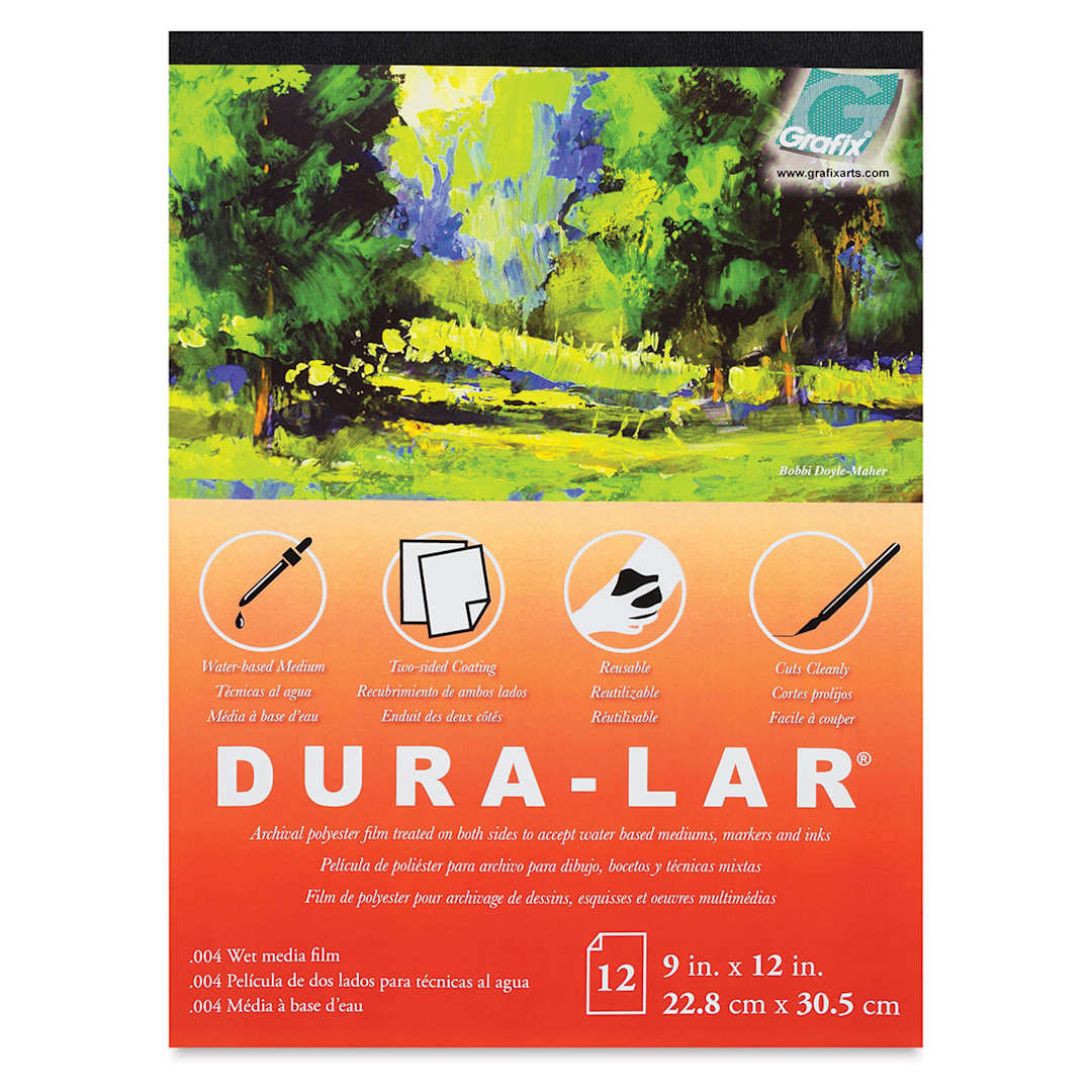 Open in modal - Grafix Dura-Lar Wet Media Film - Front cover of pad shown