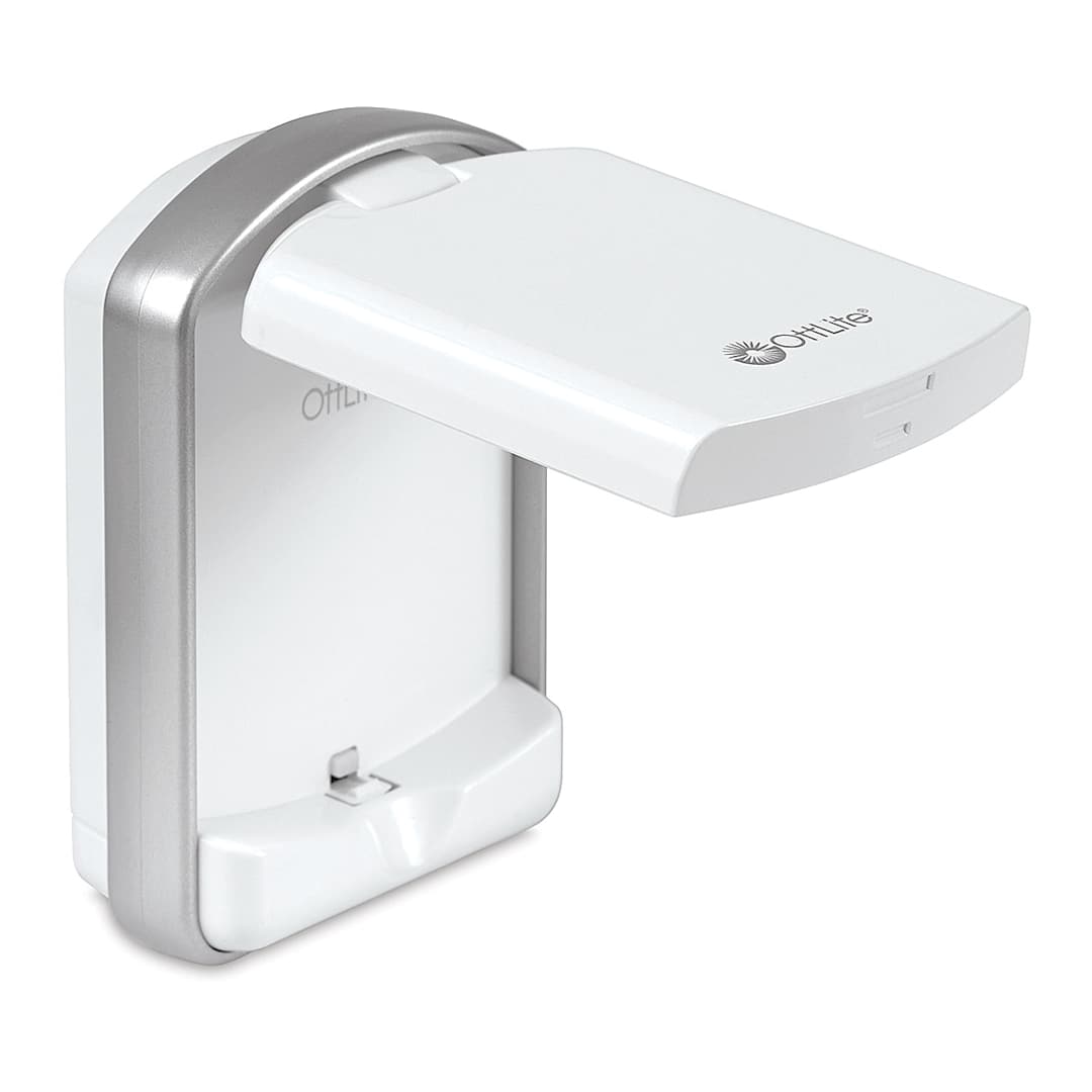 Open in modal - OttLite LED Mini Flip Light - Shown flipped open
