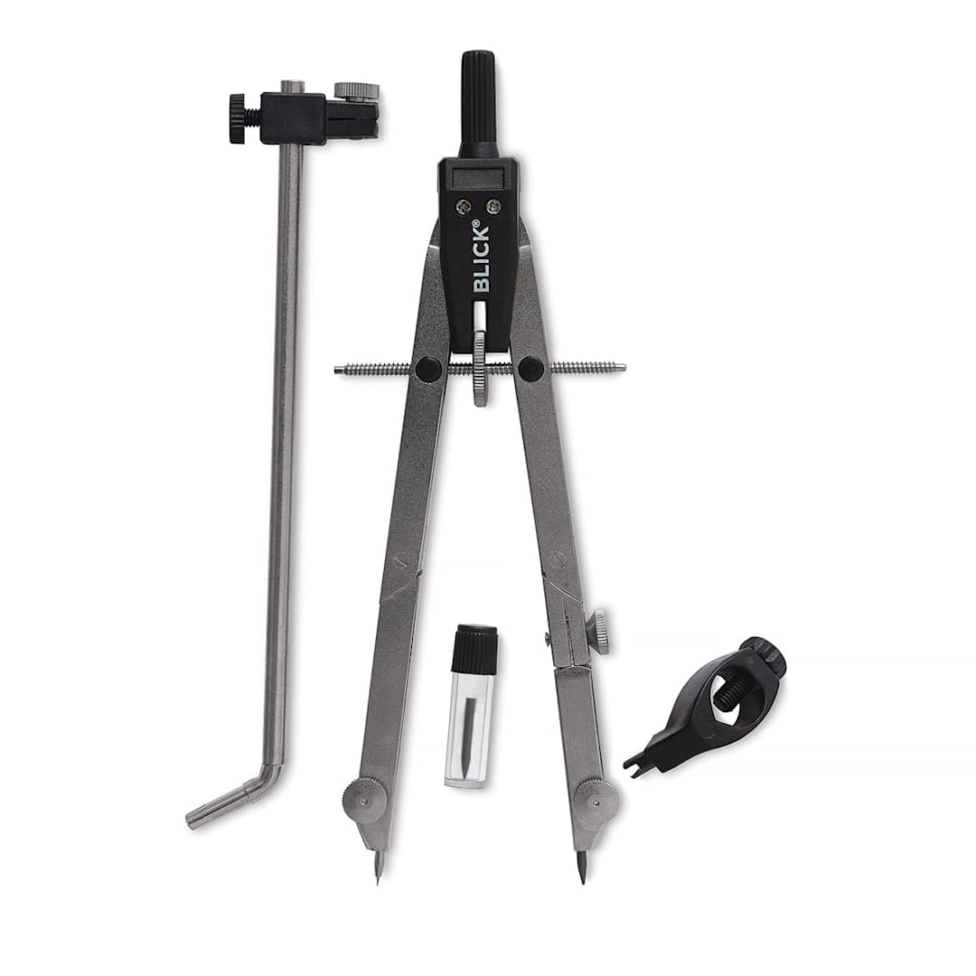 Open in modal - Blick Geometry Compass Set - components of Set shown upright