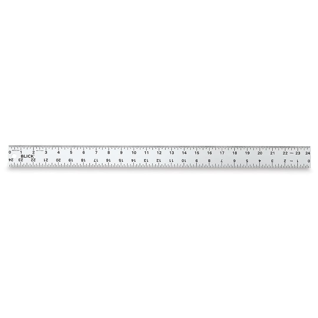 Open in modal - Blick Aluminum Straightedge Ruler - 24"