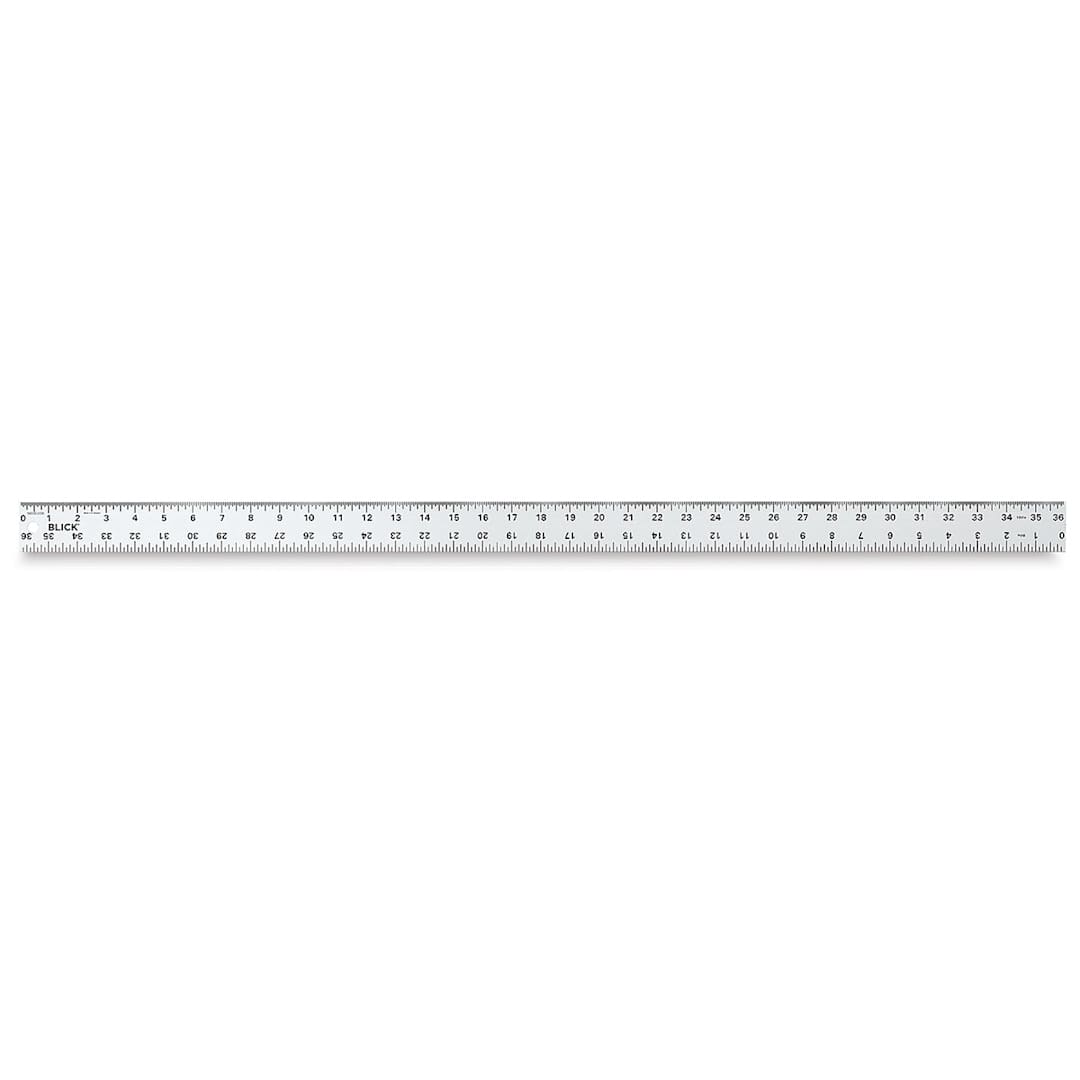 Open in modal - Blick Aluminum Straightedge Ruler - 36"