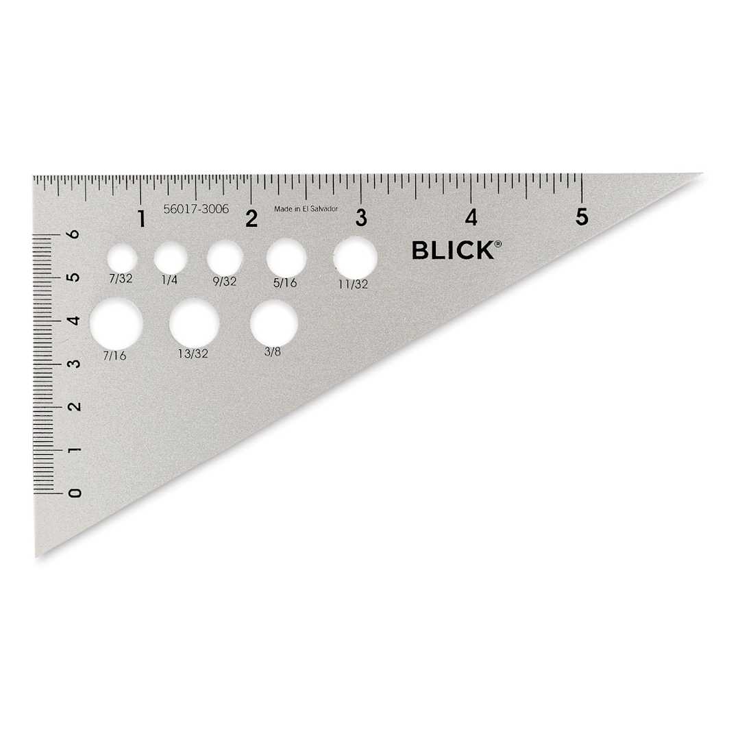 Open in modal - Blick Aluminum Triangles - 6", 30/60 - front