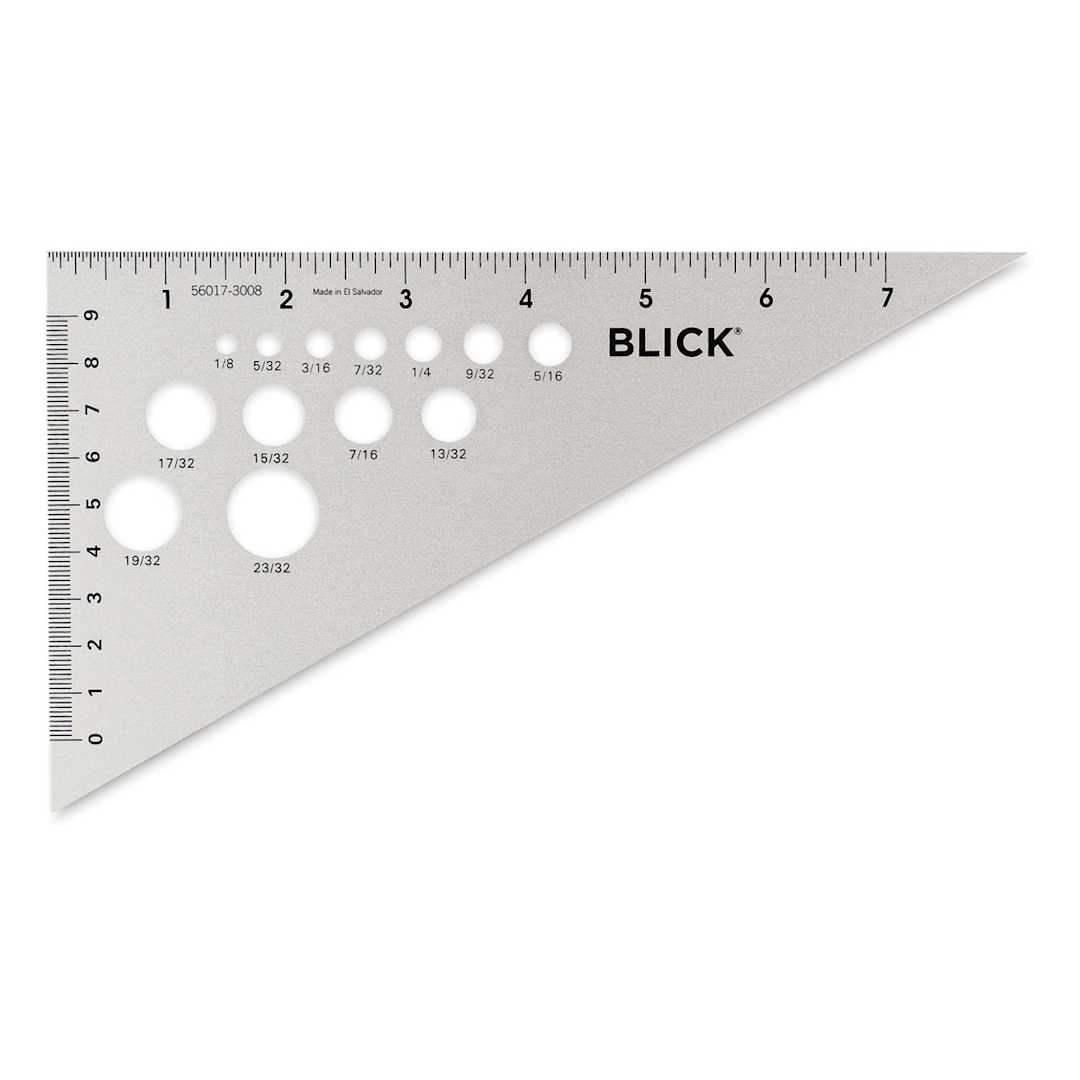 Open in modal - Blick Aluminum Triangles - 8", 30/60 - front