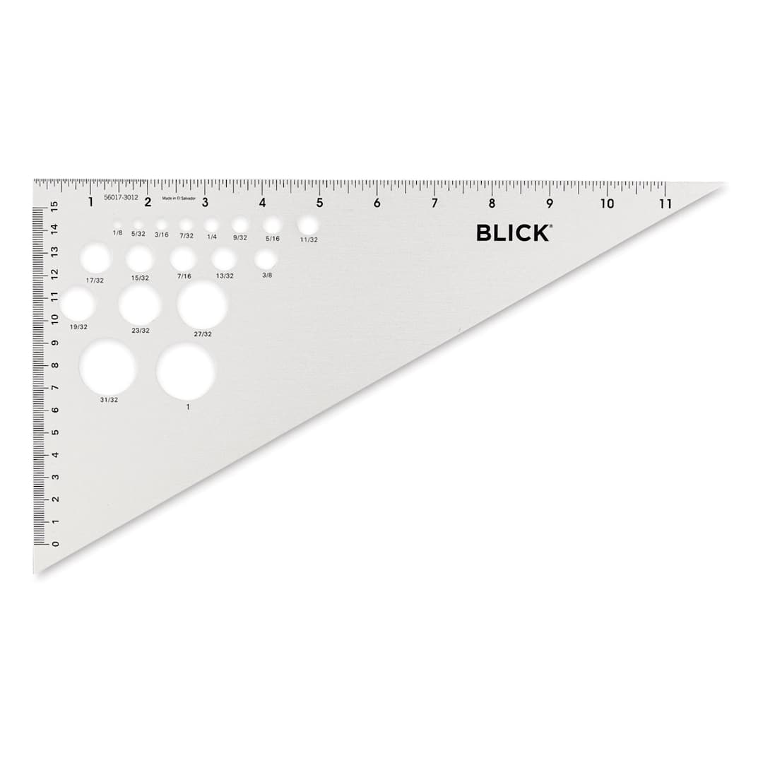 Open in modal - Blick Aluminum Triangles - 12", 30/60 - front